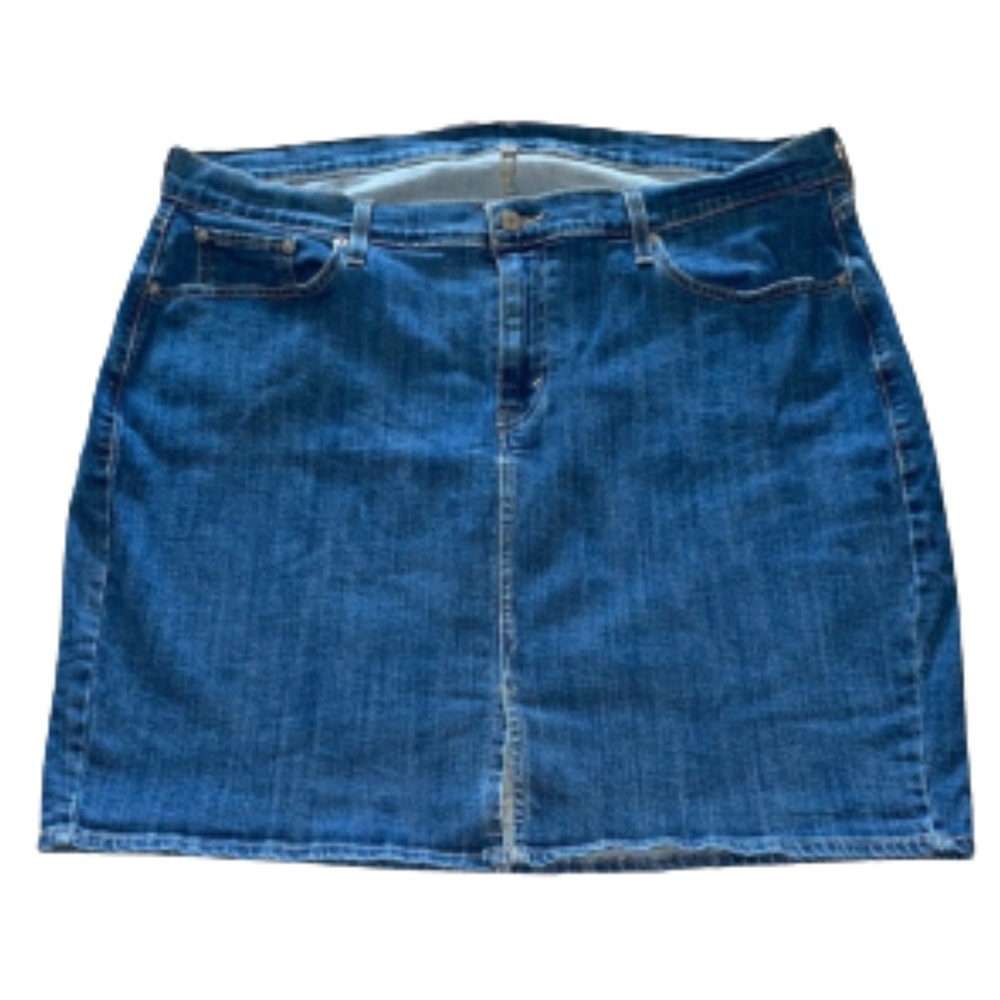 Levi’s blue denim mini skirt size 20W